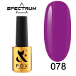 Гель-лак F.O.X Spectrum Gel Vinyl № 078 Pathos (фуксия, эмаль), 7 мл
