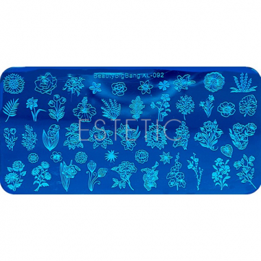 mART Пластина BeautyBigBang XL- 092 для стемпинга прямоугольная