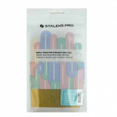 STALEKS PRO DFE-20-100 Змінні файли для пилки прямої EXPERT 20 (на м'якій основі) 100 гріт (30 шт)