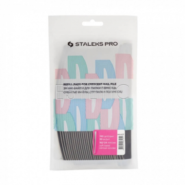 STALEKS PRO DFE-40-150 Сменные файлы для пилки-полумесяц EXPERT 40 (на мягкой основе) 150 грит (30 шт)