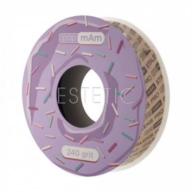 STALEKS PRO ATSC-240 Запасной блок файл-ленты papmAm для пластиковой катушки Bobbinail 240 грит  (6 м)