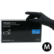 MERCATOR Medical Рукавички нітрилові чорні Nitrylex Basic Black (M), щільність 3,8 (1 пара)