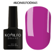 Гель-лак Komilfo Deluxe Series №D045 (приглушений, темно-ліловий, емаль), 8 мл