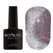 Гель-лак Komilfo Luminous Cat Eye 001 (сріблясте котяче око, світловідбиваючий), 8 мл