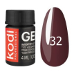 Kodi Professional Gel Paint №32 - гель-фарба (темно-коричневий), 4 мл