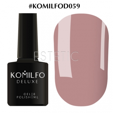 Гель-лак Komilfo Deluxe Series №D059 (кавова марсала, емаль), 8 мл