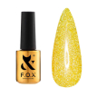 Гель-лак F.O.X Flash №015 (жовтий, світловідбиваючий), 6 мл 