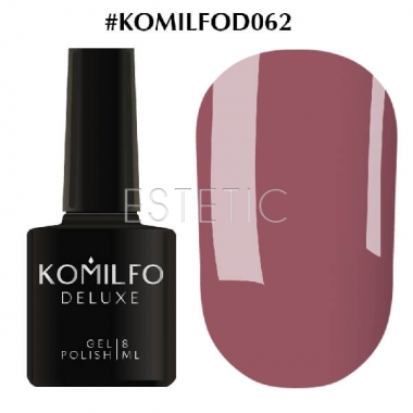 Гель-лак Komilfo Deluxe Series №D062 (приглушенная марсала, эмаль), 8 мл