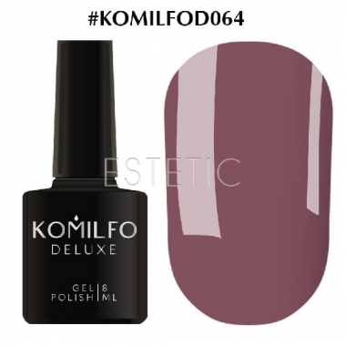 Гель-лак Komilfo Deluxe Series №D064 (серо-сиреневый, эмаль), 8 мл