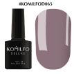 Гель-лак Komilfo Deluxe Series №D065 (темный, серо-сиреневый, эмаль), 8 мл