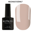 Гель-лак Komilfo Deluxe Series №D067 (димчасто-лілово-бежевий, емаль), 8 мл