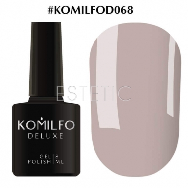 Гель-лак Komilfo Deluxe Series №D068 (приглушенный, серо-лиловый, эмаль), 8 мл