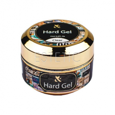 F.O.X Hard Gel Clear - Моделирующий гель для наращивания (прозрачный), 15 мл