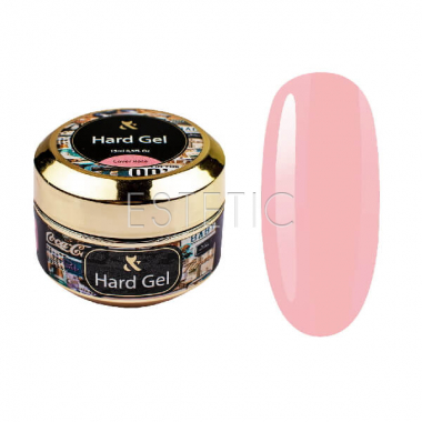 F.O.X Hard Gel Cover Rose - Моделирующий гель для наращивания (розовый), 15 мл