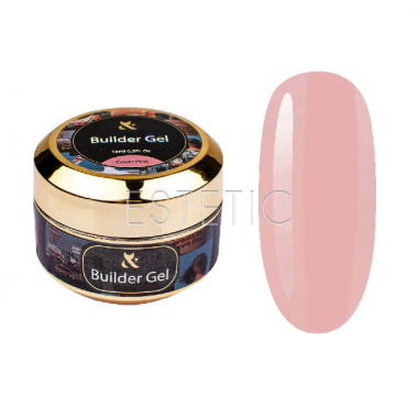 F.O.X Builder Gel Cover Pink - Моделирующий гель для наращивания (бежево-розовый), 15 мл