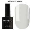 Гель-лак Komilfo Deluxe Series №D072 (светлый голубо-серый, эмаль), 8 мл