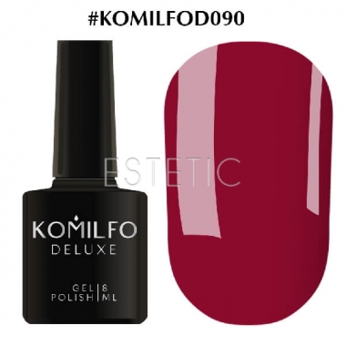 Гель-лак Komilfo Deluxe Series №D090 (ягодный, темно-малиновый, эмаль), 8 мл