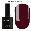Гель-лак Komilfo Deluxe Series №D100 (сумеречная марсала, эмаль), 8 мл