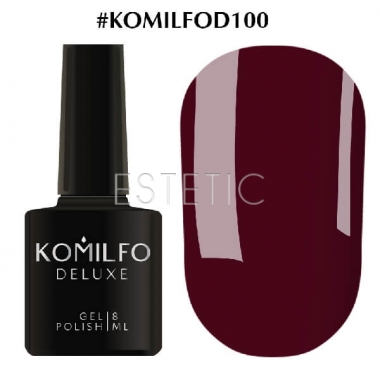 Гель-лак Komilfo Deluxe Series №D100 (сумеречная марсала, эмаль), 8 мл
