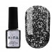 Фото 1 - Kira Nails No Wipe Silver Top - топ без липкого шару зі сріблом, 6мл