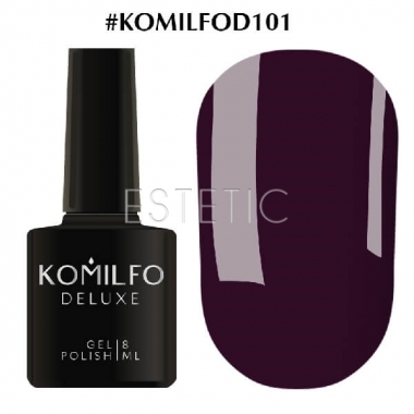 Гель-лак Komilfo Deluxe Series №D101 (темно-фиолетовый, эмаль), 8 мл