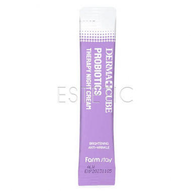 FarmStay Dermacube Probiotics Therapy Night Cream - Нічний крем для обличчя з пробіотиками, 4 мл