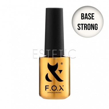 F.O.X Base Strong - Базове покриття для гель-лаку високого ступеня в'язкості,  7 мл 