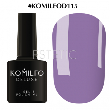Гель-лак Komilfo Deluxe Series №D115 (лавандово-синій, емаль), 8 мл