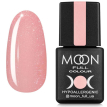 MOON FULL Barbie Color Rubber Base №004 Кольорове базове покриття (персиковий зі сріблястим мікроблиском), 8 мл