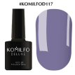 Гель-лак Komilfo Deluxe Series №D117 (приглушенный, светло-синий, эмаль), 8 мл