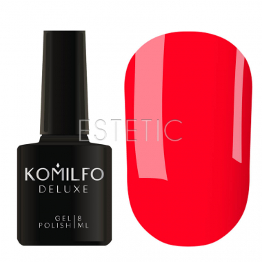 Гель-лак Komilfo Kaleidoscopic Collection K007 (приглушенно-коралловый, неоновый), 8 мл