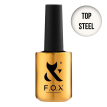 F.O.X Top Steel - Закріплювач для гель-лаку підвищеної міцності без липкого шару, 14 мл