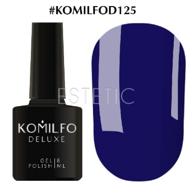 Гель-лак Komilfo Deluxe Series №D125 (синій, емаль), 8 мл