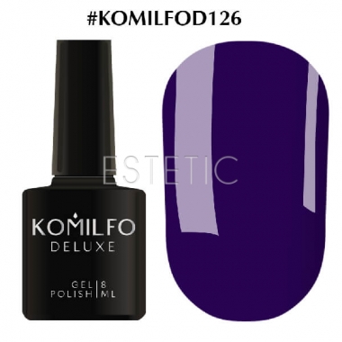 Гель-лак Komilfo Deluxe Series №D126 (темно-синий, эмаль), 8 мл