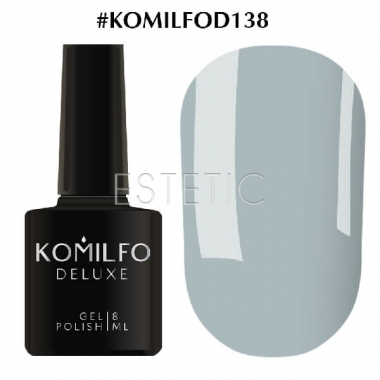 Гель-лак Komilfo Deluxe Series №D138 (серо-голубой, эмаль), 8 мл