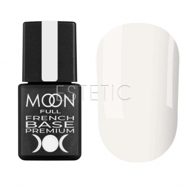 MOON FULL French Base Premium №020 Френч-база для гель-лака (серо-белый),  8 мл