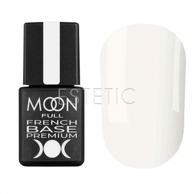 MOON FULL French Base Premium №021 Френч-база для гель-лака (молочно-белый), 8 мл