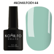 Гель-лак Komilfo Deluxe Series №D144 (бледно-бирюзовый, эмаль), 8 мл