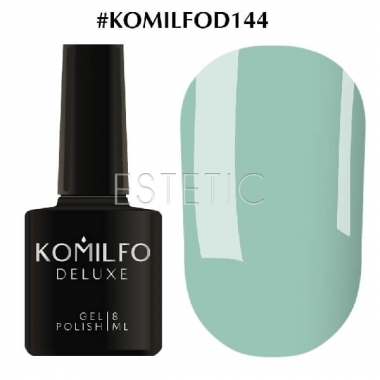 Гель-лак Komilfo Deluxe Series №D144 (бледно-бирюзовый, эмаль), 8 мл