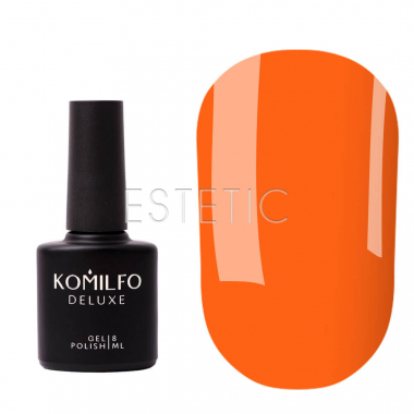 Komilfo Kaleidoscopic Base №007 - цветное базовое покрытие (апельсиновый, неон), 8 мл