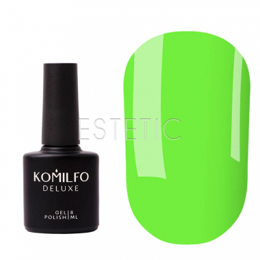 Komilfo Kaleidoscopic Base №011 - цветное базовое покрытие (лайм, неон), 8 мл