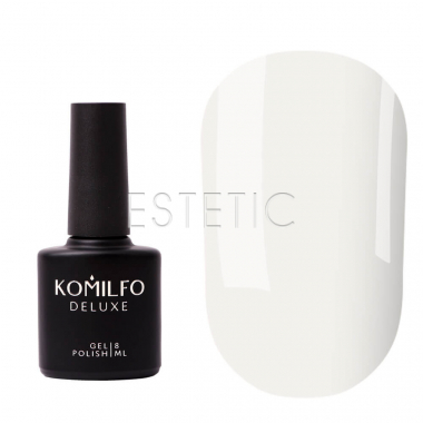 Komilfo No Wipe Milky White Top - Закрепитель для гель-лака без липкого слоя (молочно-белый), 8 мл