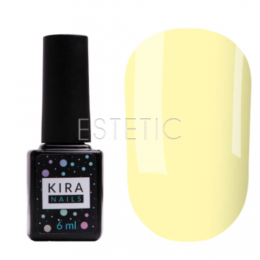 Kira Nails Color Base №004 - камуфлююча база (бананово-жовтий), 6 мл