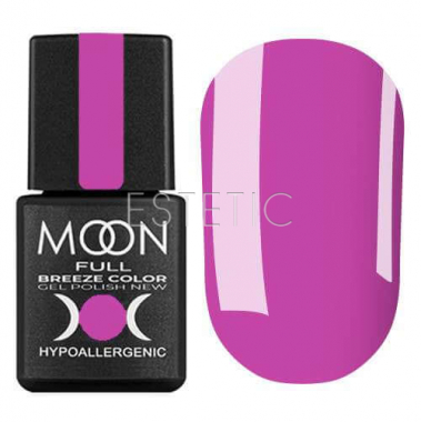 Гель-лак MOON FULL Breeze color №408 (фіолетова фуксія, емаль), 8 мл