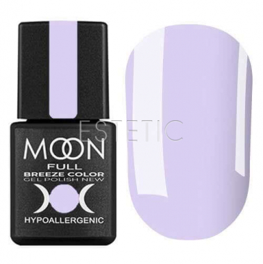 Гель-лак MOON FULL Breeze Color №412 (блідо-бузковий, емаль), 8 мл