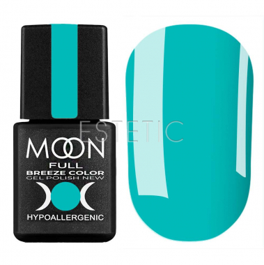 Гель-лак MOON FULL Breeze color №420 (голубая бирюза, эмаль), 8 мл