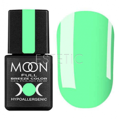 Гель-лак MOON FULL Breeze color №424 (ярко-салатовый, эмаль), 8 мл