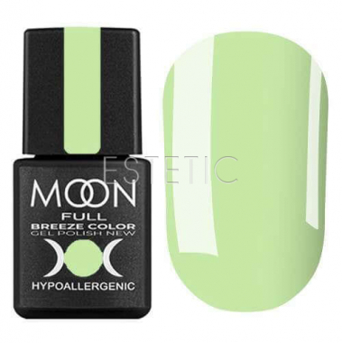 Гель-лак MOON FULL Breeze color №433 (светлый бирюзово-зеленый, эмаль), 8 мл