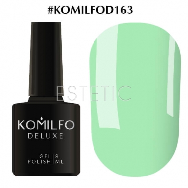 Гель-лак Komilfo Deluxe Series №D163 (мятно-салатовый, эмаль), 8 мл