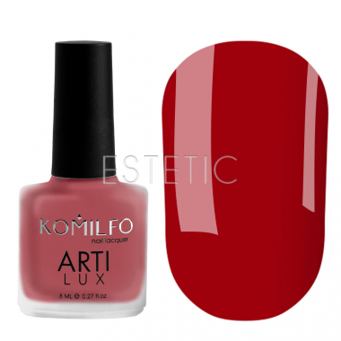 Лак для ногтей Komilfo ArtiLux 022 (темно-красный, эмаль), 8 мл